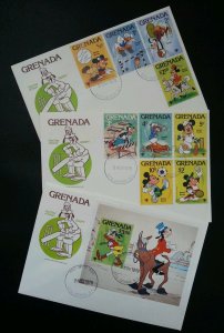Grenada Cartoon Sport Games 1979 Animation (FDC) *rare