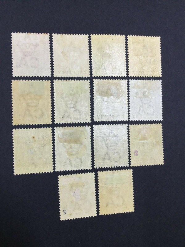 MOMEN: BARBADOS 1882-1886 COMPLETE SET MINT OG H £1,300 LOT #64248