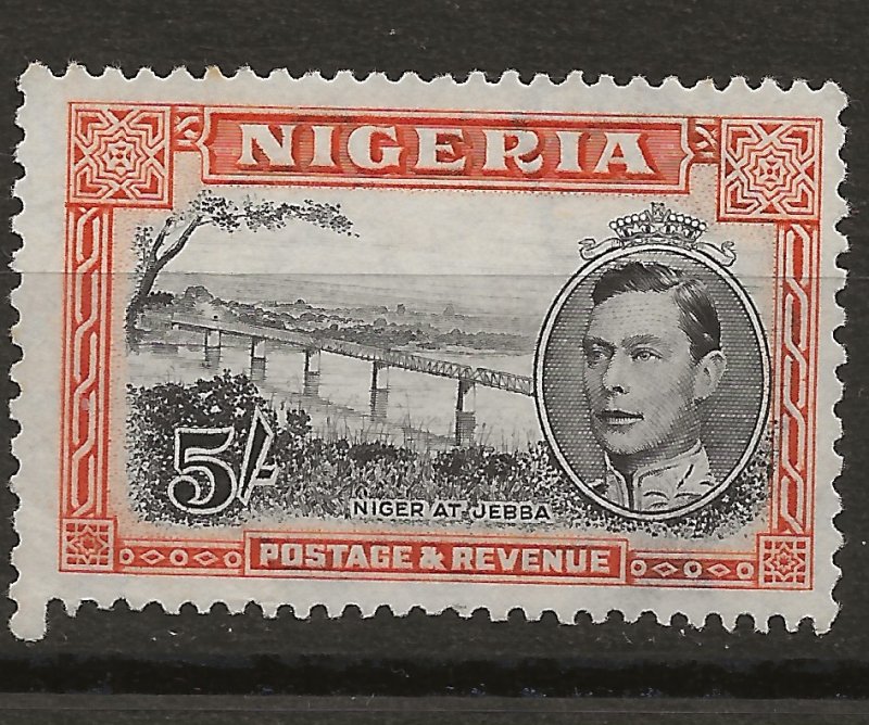 Nigeria 64c SG 59 perf 13x11 1/2 Used VF 1938 SCV $21.00 (jr)