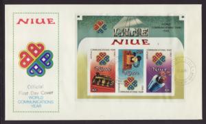 Niue 416a Communications U/A FDC