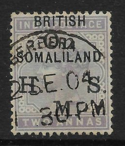 SOMALILAND SGO3 1903 2a PALE VIOLET USED