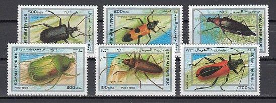 Somali Rep., 1998 Cinderella issue. Insects as Beetles issue.