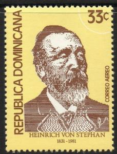 DOMINICAN REPUBLIC SG1446 1981 150th ANNIV OF HEINRICH VON STEPHAN MNH