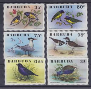 Barbuda Sc 238-243 MNH. 1976 Native Birds, complete set, VF 