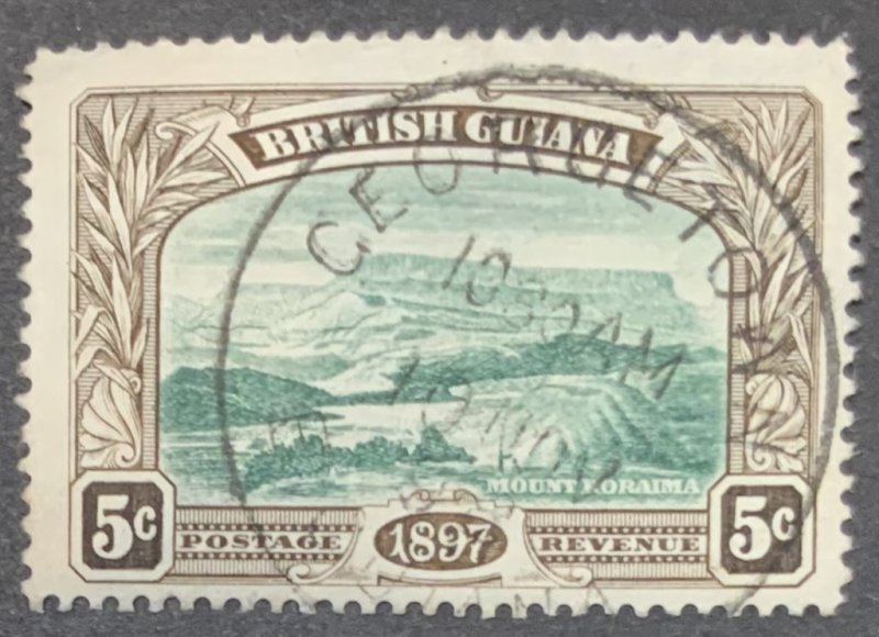 BRITISH GUIANA 1898 JUBILEE 5cents  SG219 USED