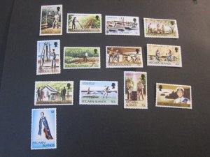 Pitcairn Island 1977 Sc 163-73 set MNG