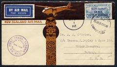 New Zealand 1934 First Trans-Tasman Airmail cover to NSW ...