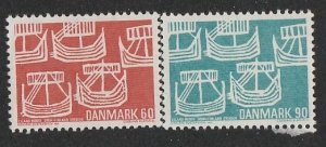 DENMARK #454-5 MINT NEVER HINGED COMPLETE