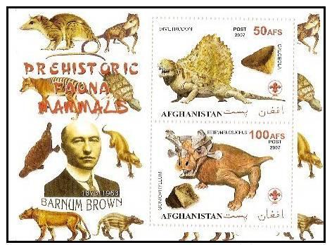 AFGHANISTAN SHEET DINOSAURS