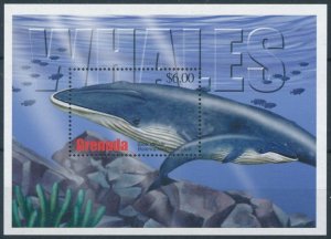 [109080] Grenada 2002 Marine life Blue whale Souvenir Sheet MNH