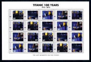 [93182] Micronesia  Ships Titanic 100 Years Full Sheet MNH