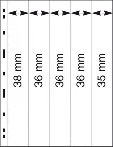 Lindner Uniplate Stamp Stock pages pack of 5 (similar to Vario) priced to clear 