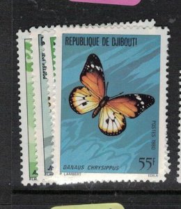 Djibouti Butterfly SC 471-4 MNH (2epl)