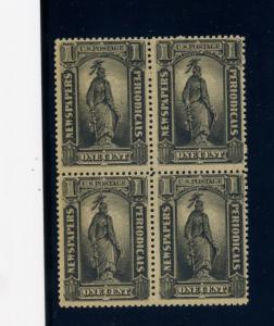 Scott #PR81 Newspaper Mint Block of 4 Stamps NH w/Weiss Cert (Stock #PR81-wb1)