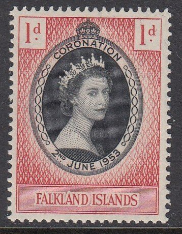 Falkland Islands 121 QEII Coronation mint