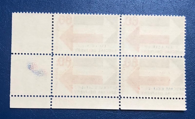 Us scott E23 60c Special Delivery stamps block of 4 MNH 32977