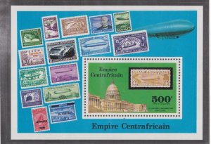 Central Africa # C187, Zeppelin, Souvenir Sheet, Mint NH, 1/2 Cat.