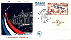France FDC 1964 - The Grand Palace of the Champs-Elysees - Paris - F29140