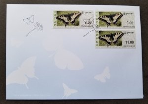 Norway Butterfly 2007 Insect (ATM Machine Frama Label stamp FDC)