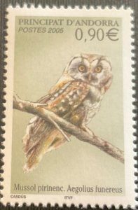 ANDORRA (French) 2005. Owls. Yv #607 MNH-