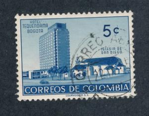   Colombia 1955  Scott  638 used - 5c, Hotel Tequendama