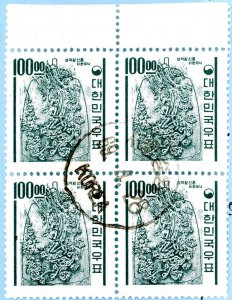 Korea, Scott #372, Used, block of 4