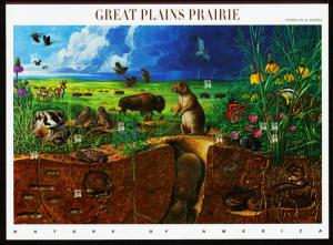 US. #3506 Great Plains Prairie Issue - Pane of 10 - VF - CV$10.00 (ESP#137)