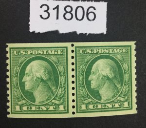 US STAMPS #452  MINT OG NH PAIR LOT #31806