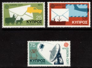 CYPRUS 1979 Europa; Scott 513-15; MNH