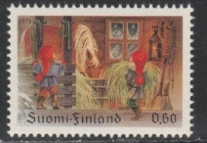 Finland # 625, Elves Feeding Horses, NH, 1/2 Cat.