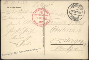 Germany 1928 Graf Zeppelin USA FUNCHAL DROP Mi7Ie Bordpost Beuerle CREW C 110951