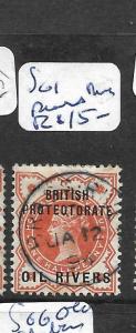 NIGER COAST PROTECTORATE (P2201B) QV 1/2D SG 1  BRASS RIVER  VFU