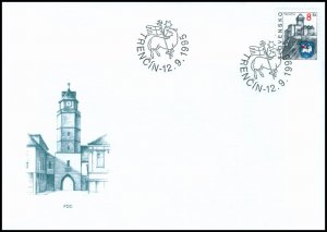 Slovakia 1995 FDC 77 Trenčín (Definitive stamp)