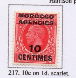 Morocco Agencies 1917-24 GV Issue Mint Hinged 10c. Surcharged Optd 227320