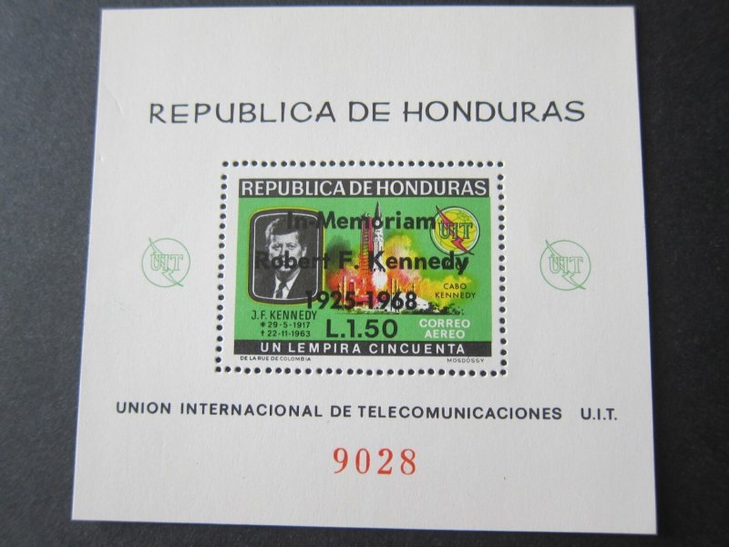 Honduras 1968 Sc 448a John F Kennedy set MNH