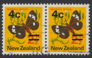 New Zealand  SC# 480 * SG 957 Used Moth 1971 surcharged see details & Scans