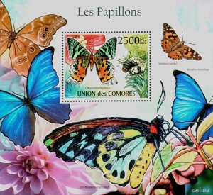 Butterflies Nature Insects Souvenir Sheet Mint NH