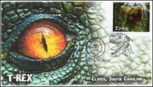 19-330, 2019, T-Rex, Pictorial Postmark, Event, Clover SC, Tyrannosaurus Rex