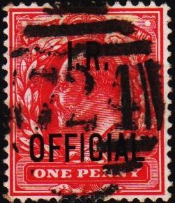 Great Britain.1902 1d(I.R.). S.G.O21 Fine Used