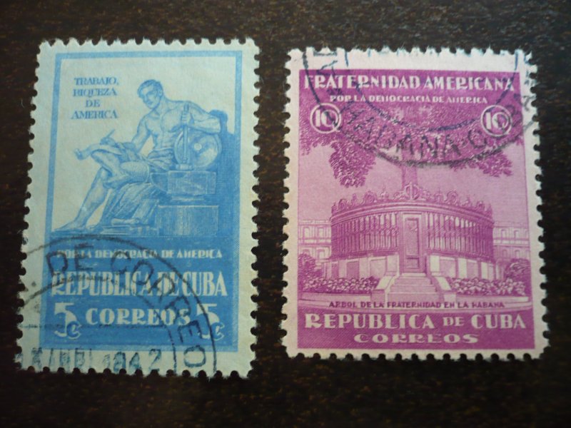 Stamps - Cuba - Scott# 368-372 - Used Set of 5 Stamps