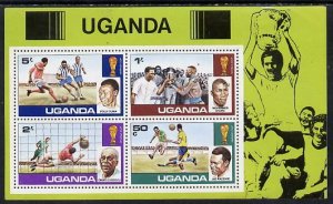 UGANDA - 1978 - Football World Cup - Perf Min Sheet - Mint Never Hinged