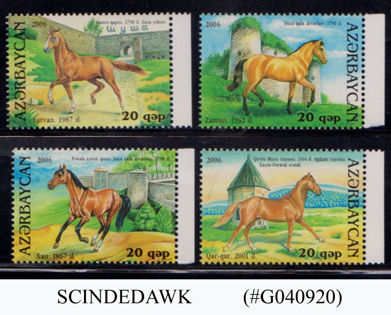 AZERBAIJAN - 2006 HORSES/ ANIMALS 4V MNH