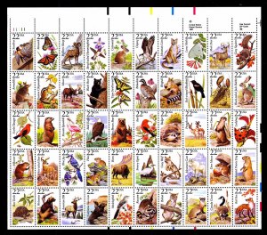 2335a, American Wildlife, Sheet of 50, MNH, ** 50% OFF CV