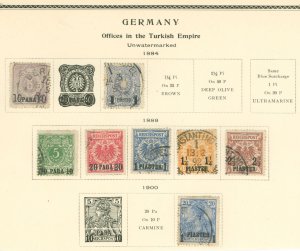 Germany/Turkey #8-12 Used Single (Complete Set)