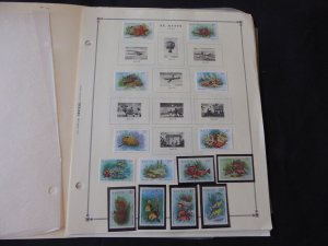 St Kitts 1983-1989 Mint/MNH Stamp Collection on Scott Intl Album Pages