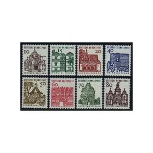 Germany 903-912,MNH. Michel 454-461. German buildings through 12 cent.1964-1966.