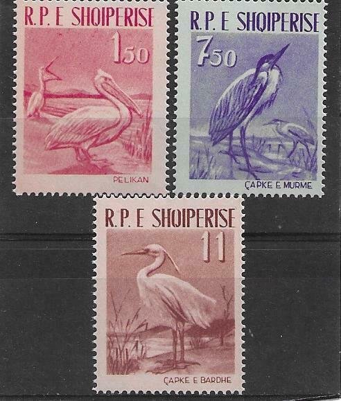 1961  ALBANIA  -  SG.  676 / 678  - BIRDS   -  UMM