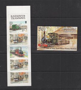 Isle of Man #SB26 (1991 50p Tram booklet) VFMNH