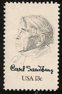 1978 Carl Sandburg Single 13c Postage Stamp, Sc# 1731, MNH, OG