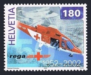 Switzerland 1114, MNH. Michel 1766. Rega Air Rescue Foundation,2002. Helicopter.